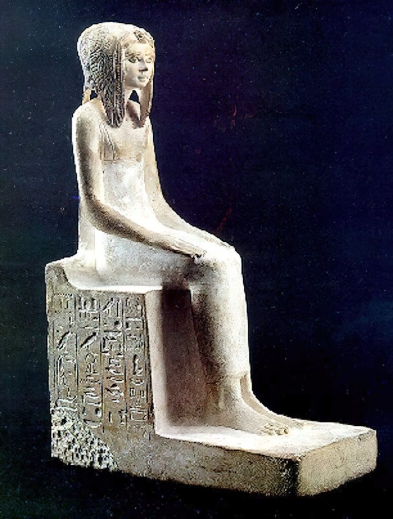 modern forgery statue of Queen Tetisheri